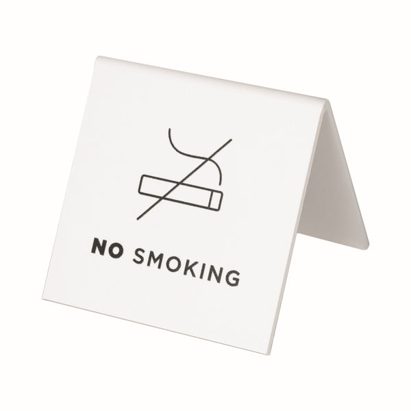 Staffelei "Rauchen verboten" aus weißem Forex