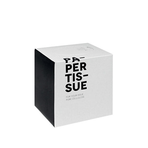 Caja de pañuelos desechables con 100 ud a 2 capas "Cube" Blanco