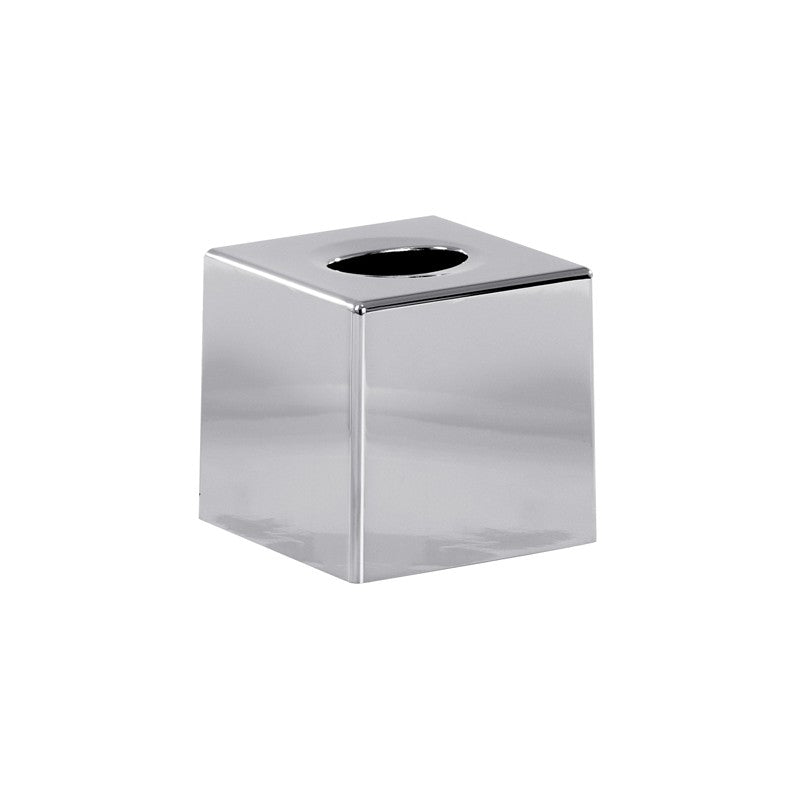 Distributeur de mouchoirs en ABS, de comptoir - Cube chromé