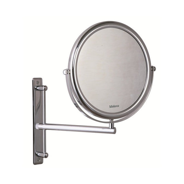 Specchio  bifacciale  montato  su  barra  OPTIMA  BAR,  in  acciaio  cromato