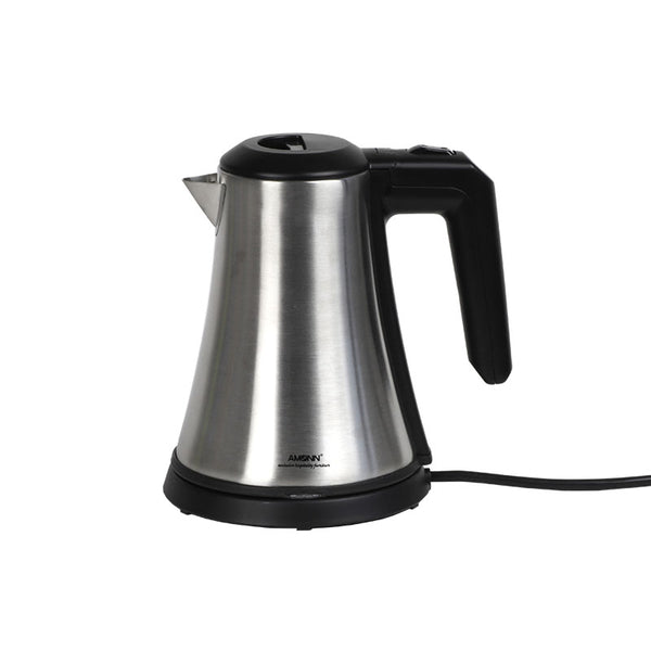 Steel kettle with 360° base. Black, 0,8 lt