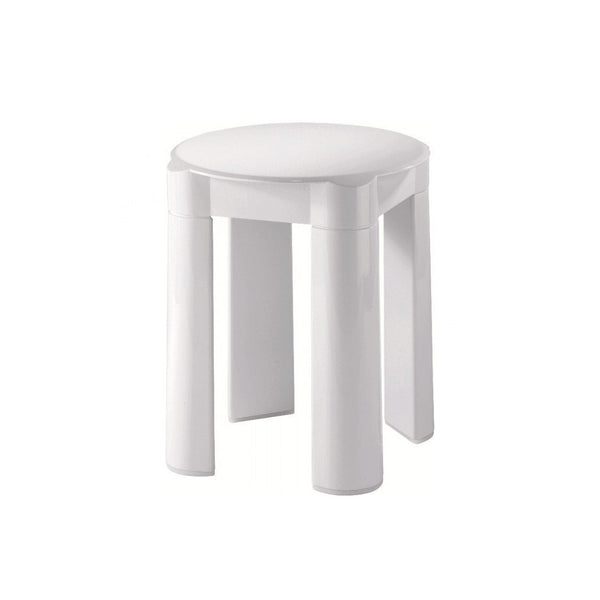 White ABS Bathroom stool mod. Mar
