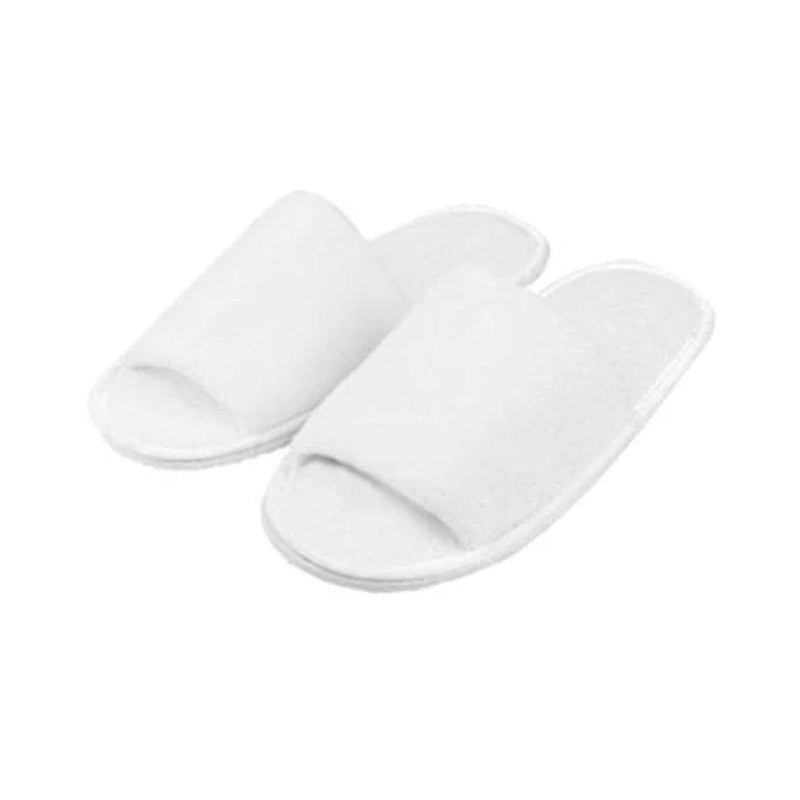 Chaussons Blancs Ouverts en Éponge