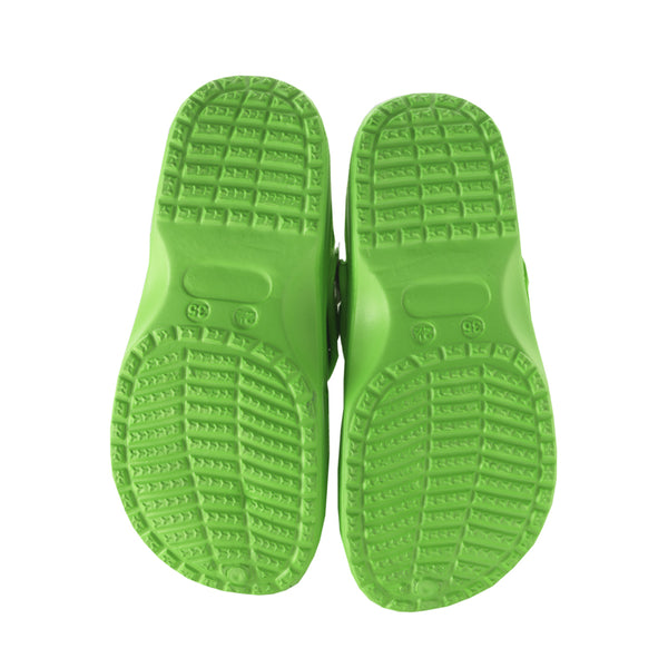 Ciabattine per bambini in gomma color verde mela 23 cm