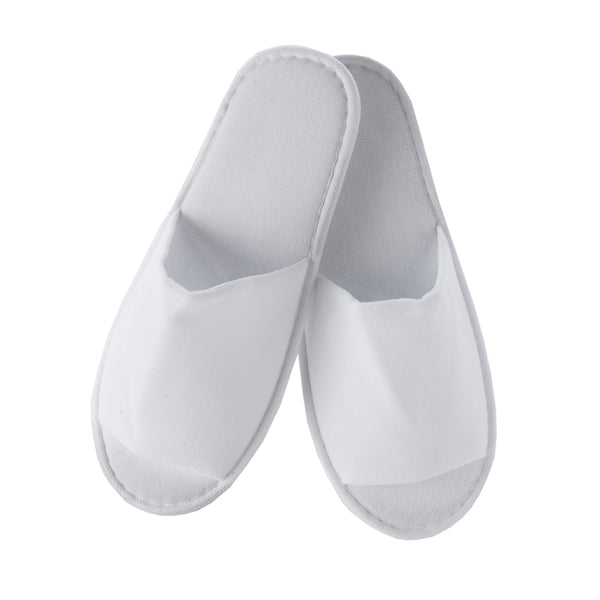 Terry towelling open toe slippers