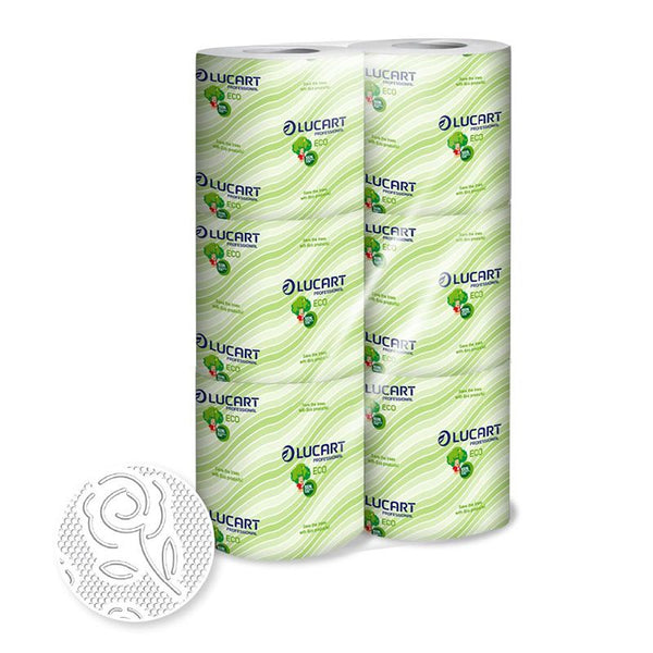 Eingewickeltes Toilettenpapier aus reiner Zellulose, 72 Rollen