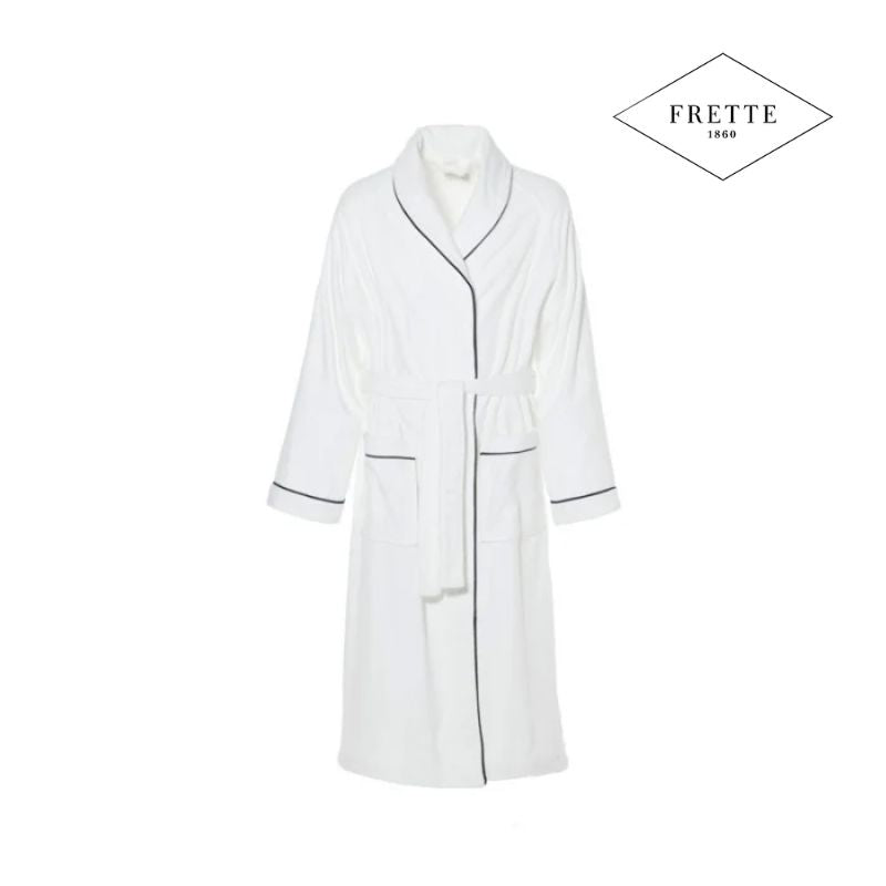 Peignoirs en velours de luxe 400 g/m2 avec finitions de couleur noire - Frette