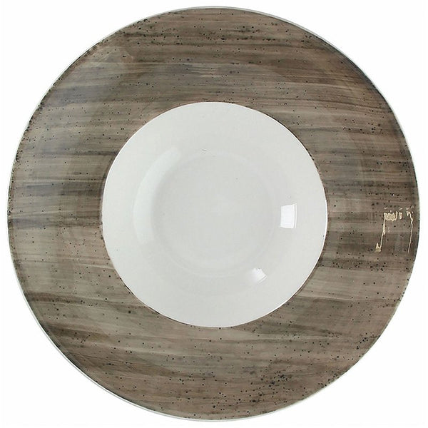 Piatto Fondo Gourmet Ø cm 27, colore Grigio, collezione B-Rush Grey - Tognana Porcellane
