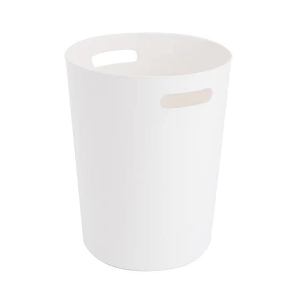 Cestino gettacarte rotondo in plastica, colore bianco