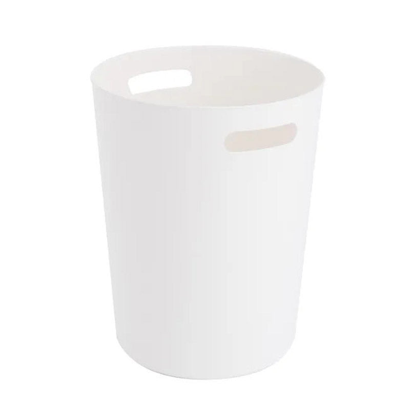 Cestino gettacarte rotondo in plastica, colore bianco