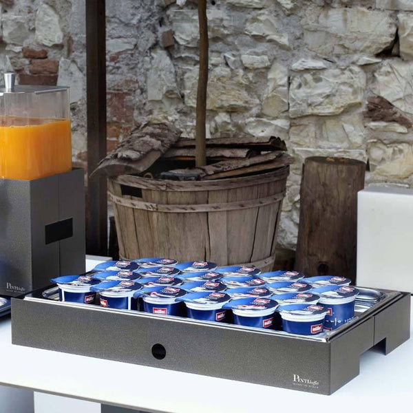 Porta Yogurt Forato Refrigerato con Base Bassa, Buffet Caleido - Pintinox