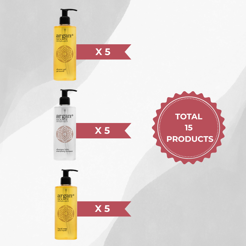 Mini Starter Kit dispenser Argan Source - 15 pieces