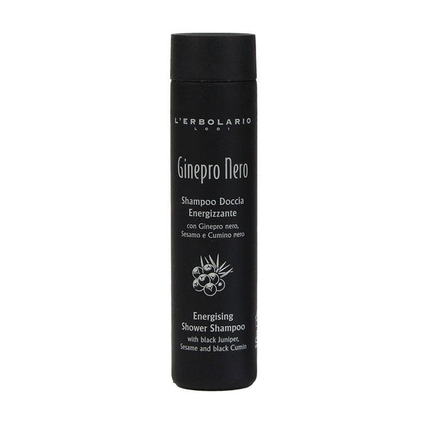Haarshampoo und Duschgel, schwarzer Wacholder 60 ml - L'Erbolario Ginepro Nero
