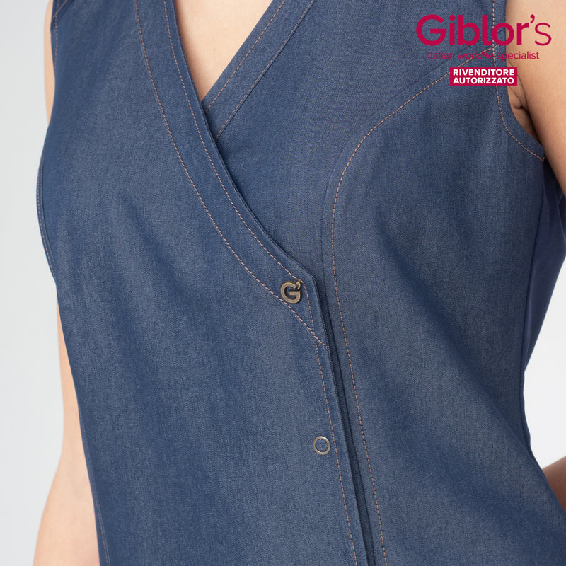 Casacca Frency, colore Jeans Blu - Giblor's