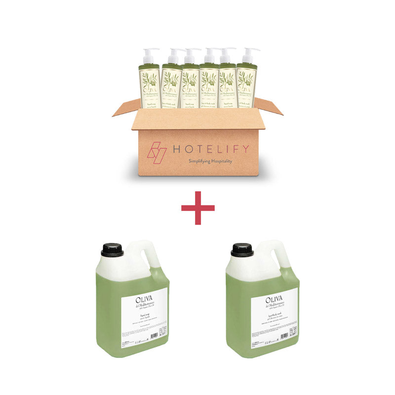 Oliva del Mediterraneo Spender-Set mit Nachfüllung