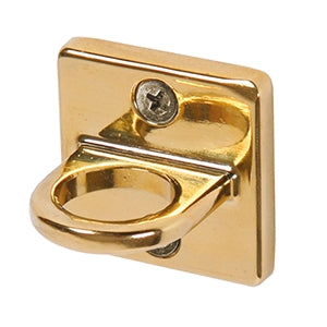 Wandhalterung für Absperrungen aus goldfarbenem Stahl