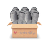 Kit d'Accueil Chaussons Gris en éponge ouverts - 20 paires