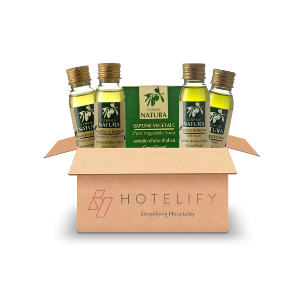 Mini Kit de inicio Cosmesi Natura aceite de oliva - 150 piezas