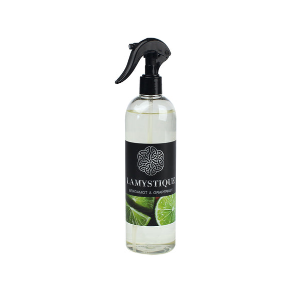 Spray Freshener for Environment and Fabrics, Bergamot and Jasmine 500 Ml - Lamystique