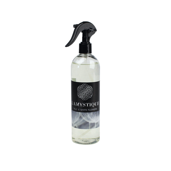 Spray Freshener for Environment and Fabrics, Talc & White Flowers 500 Ml - LaMystique