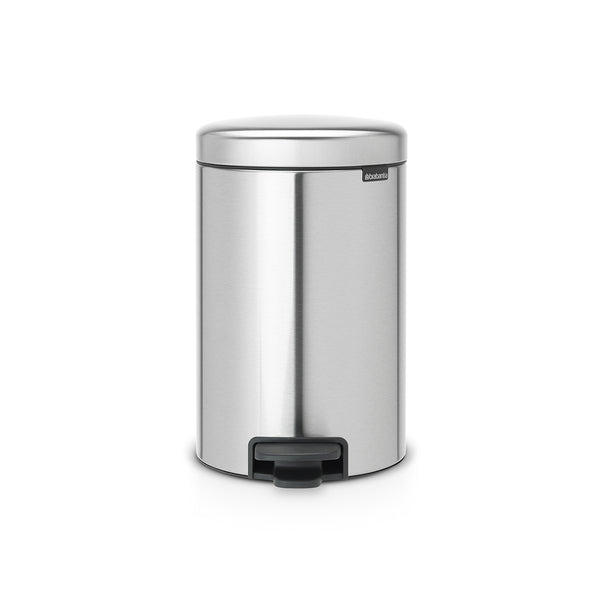 POUBELLE À PÉDALE EN ACIER INOX BRILLANT 5 LITRES