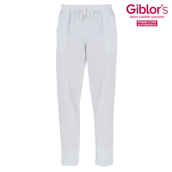Pantalone Pitagora, Colore Bianco - Giblor's