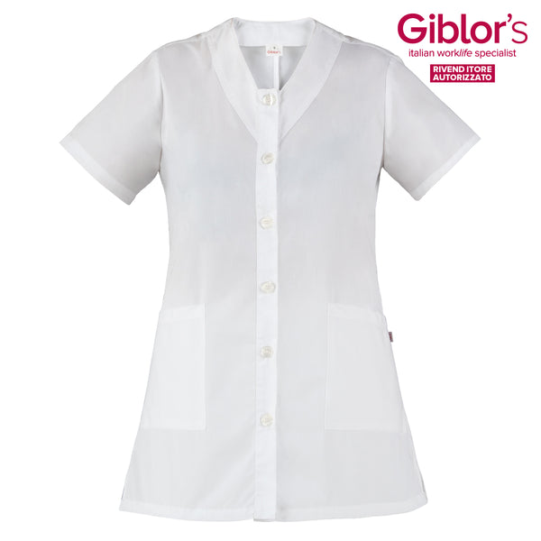 Casacca Camelia, colore Bianco - Giblor's