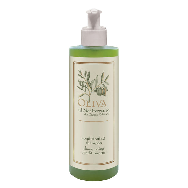 Dispenser ricaricabile shampoo balsamo, Real 400 ml - Oliva del Mediterraneo