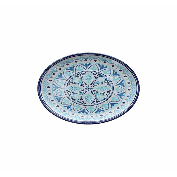 Vassoio Ovale cm 48x34, colore Blu, collezione Show Plate Narciso Cefalù - Tognana Porcellane