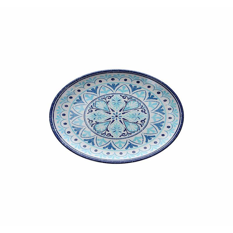 Vassoio Ovale cm 48x34, colore Blu, collezione Show Plate Narciso Cefalù - Tognana Porcellane