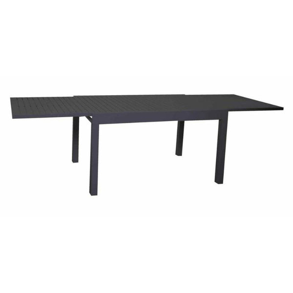 Tavolo in alluminio allungabile 4-6 posti 125x75 cm, antracite