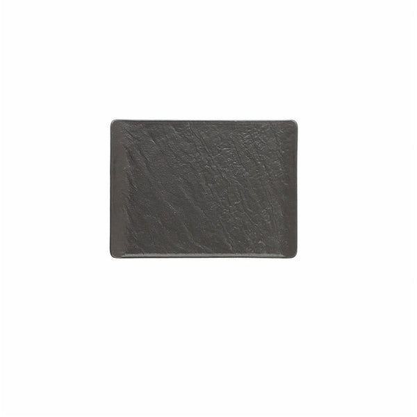 Piatto Rettangolare cm 20x15 Black, Collezione Vulcania - Tognana Porcellane