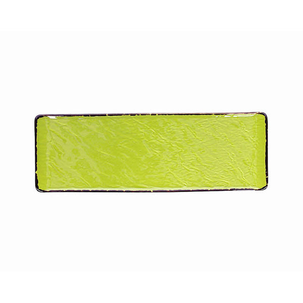 Piatto Rettangolare cm 30x10, Colore Verde, Collezione Veggie - Tognana Porcellane