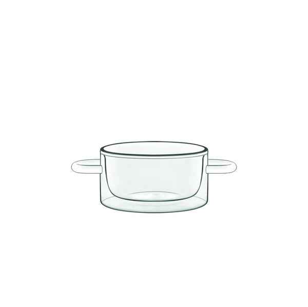 Contenitore Rotondo Manici 270 ml, collezione Thermic Glass - Luigi Bormioli