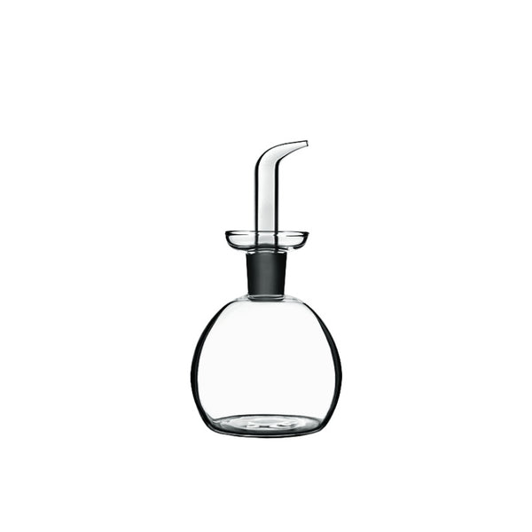 Bottiglia Rotonda con Tappo versatore per olio aromatico 250 ml, Collezione Thermic Glass - Luigi Bormioli