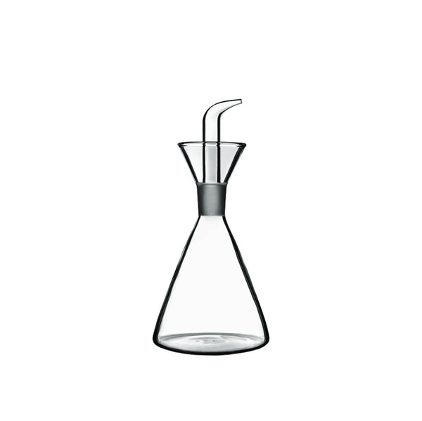 Bottiglia Conica con Tappo versatore per olio aromatico 250 ml, Collezione Thermic Glass - Luigi Bormioli