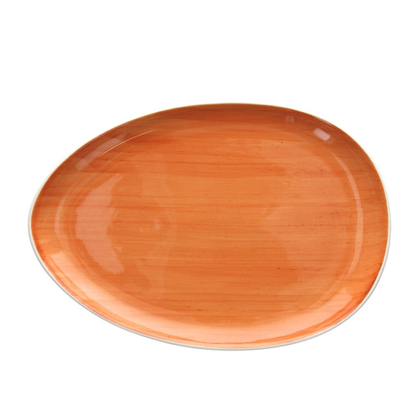 Ovale Piano Ø Cm 36, Collezione B-Rush Orange - Tognana Porcellane