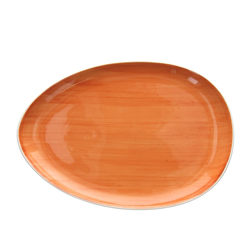 Ovale Piano Ø Cm 36, collezione B-Rush Orange - Tognana Porcellane