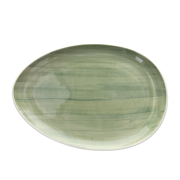 Ovale Piano Ø Cm 36, collezione B-Rush Green - Tognana Porcellane