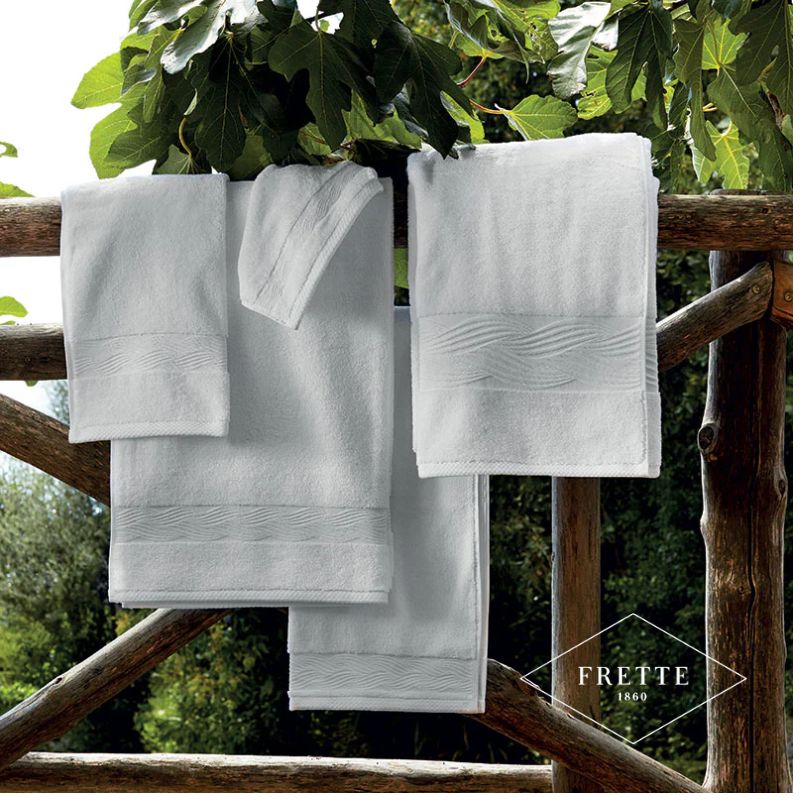Duschhandtuch mit Borte Giada, 100 x 150 cm - Frette