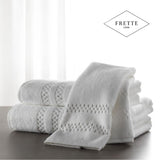 Asciugamano Ospite Bordo Check, 40x60 cm - Frette