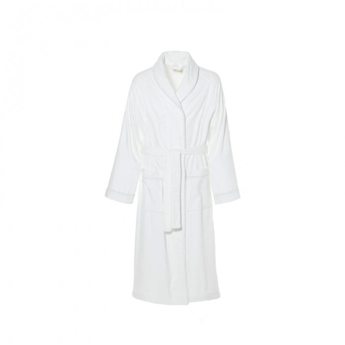 Accappatoi in Velour Lusso 400 g/m2 con rifiniture colore bianco - Frette