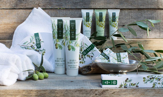 Linea cortesia per hotel Gocce d'Oliva