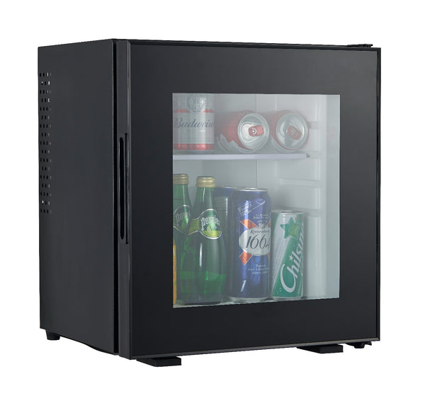 Minibar pour Hôtels 20L Silencieux, Porte vitrée, Thermoélectriques 