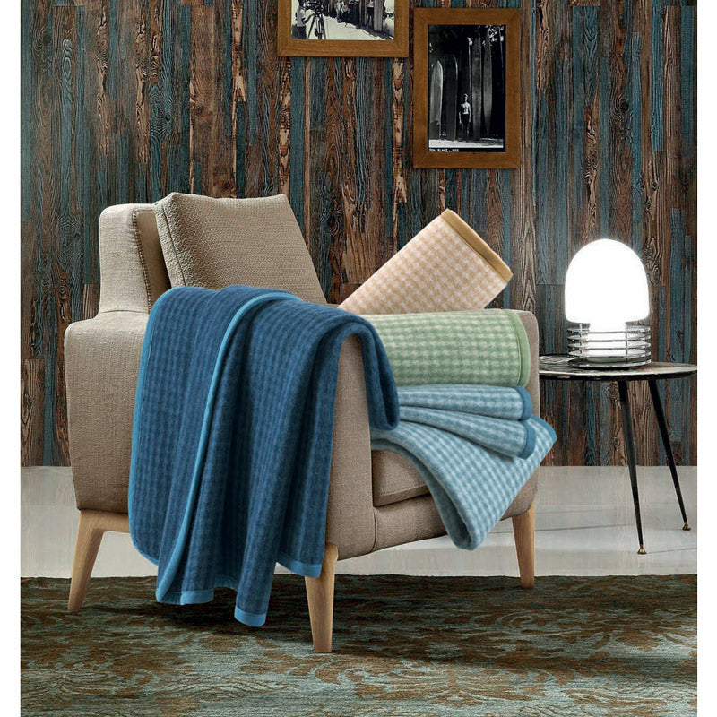 Plaid ignifugé Star bord velours
