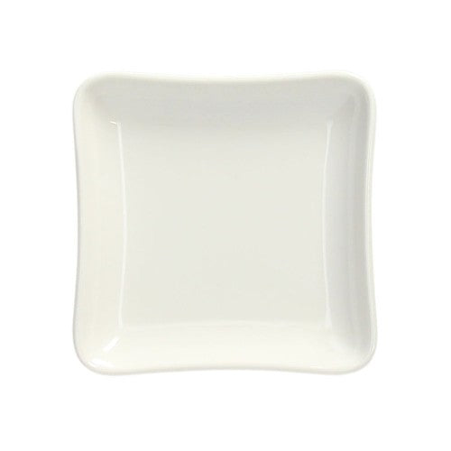 Piattino Quadrato cm 8x8 Con Decoro Bianco, collezione Show Plate - Tognana Porcellane