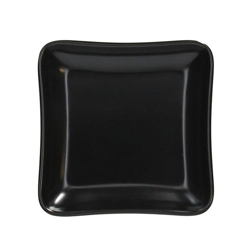 Piattino Quadrato cm 8x8 Con Decoro Nero, Collezione Show Plate - Tognana Porcellane