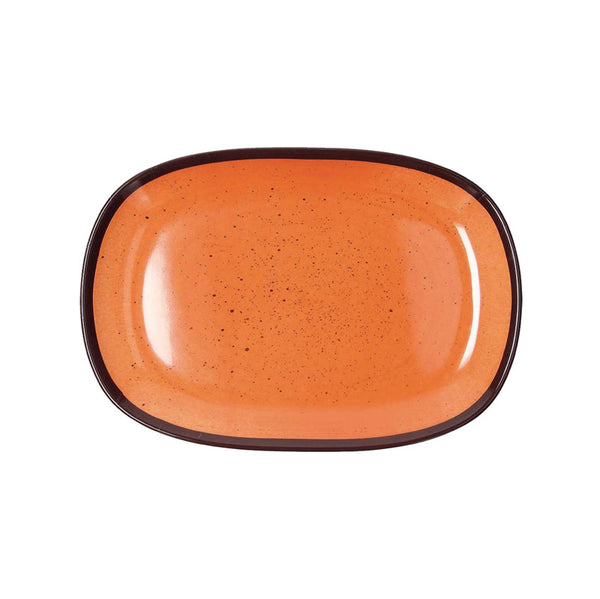 Vassoio Ovale cm 27x18, Colore Arancio, Collezione Show Plate Colourful - Tognana Porcellane