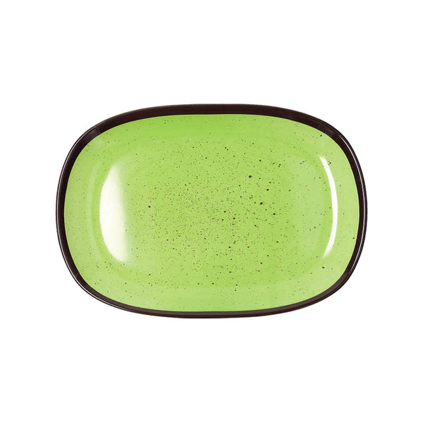 Vassoio Ovale cm 27x18, Colore Verde, Collezione Show Plate Colourful - Tognana Porcellane