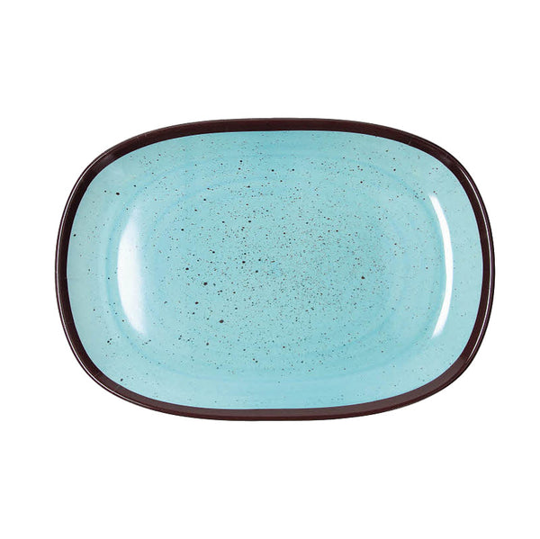 Vassoio Ovale cm 32x22, Colore Blu, Collezione Show Plate Colourful - Tognana Porcellane
